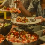 Essen in Schüsseln